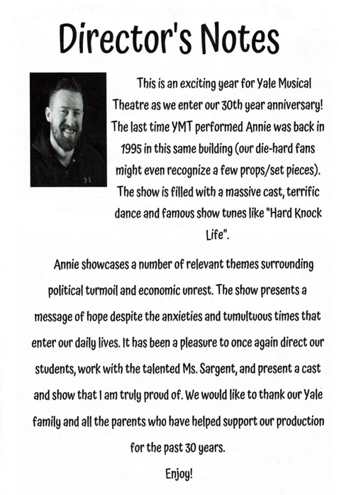 Directors Notes