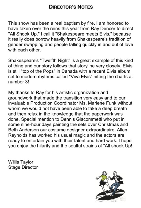 Director&#39;s Notes
