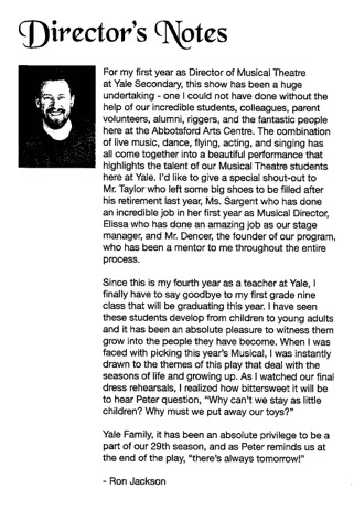 Director Note